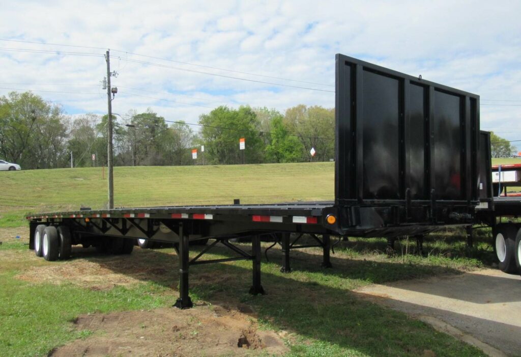 1996 Fontaine 48×102 Combination Flatbed Trailer – Spring, Sliding Axle