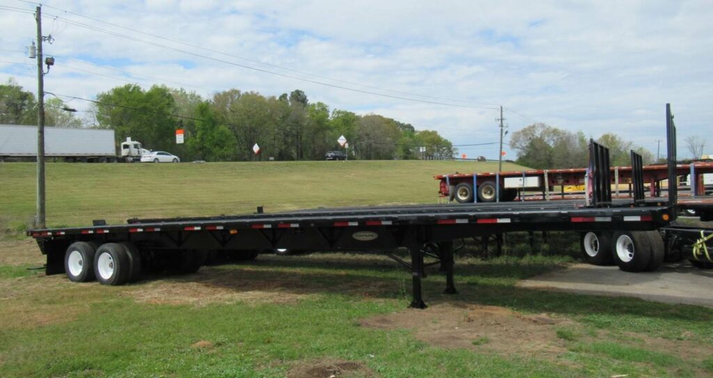 1996 Fontaine 48×102 Combination Flatbed Trailer – Spring, Sliding Axle