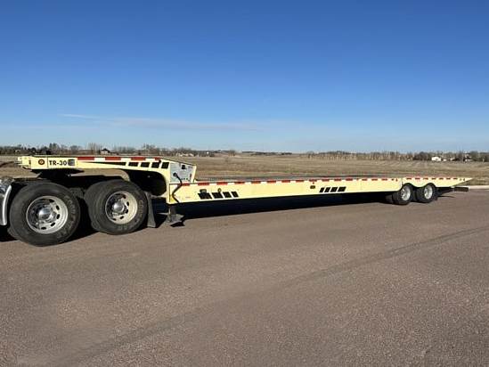 2006 Landoll 930-A Flatbed Trailer Traveling Axle Trailer Hydraulic Beaver Tail