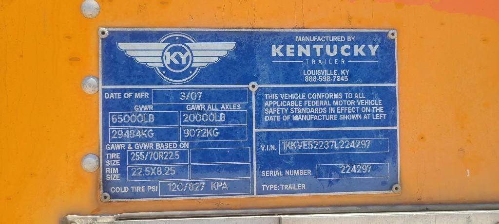 2007 Kentucky MOVER BOX Trailer