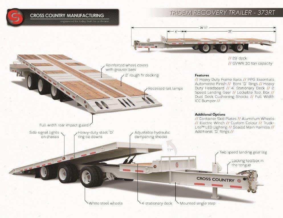 2025 Cross Country 373RT Tag Trailer