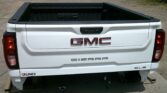 2024 GMC Sierra 2500HD 4X4 Pickup Truck Long Box 8 Ft (White) Take-Off Bed Package with Lights, Tailgate, Camera, Rear Bumper, Hitch & Gas Filler