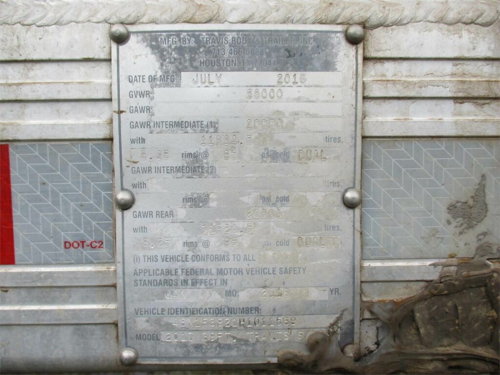 2017 Travis 39X102X60 FRAMELESS END DUMP WITH LINER