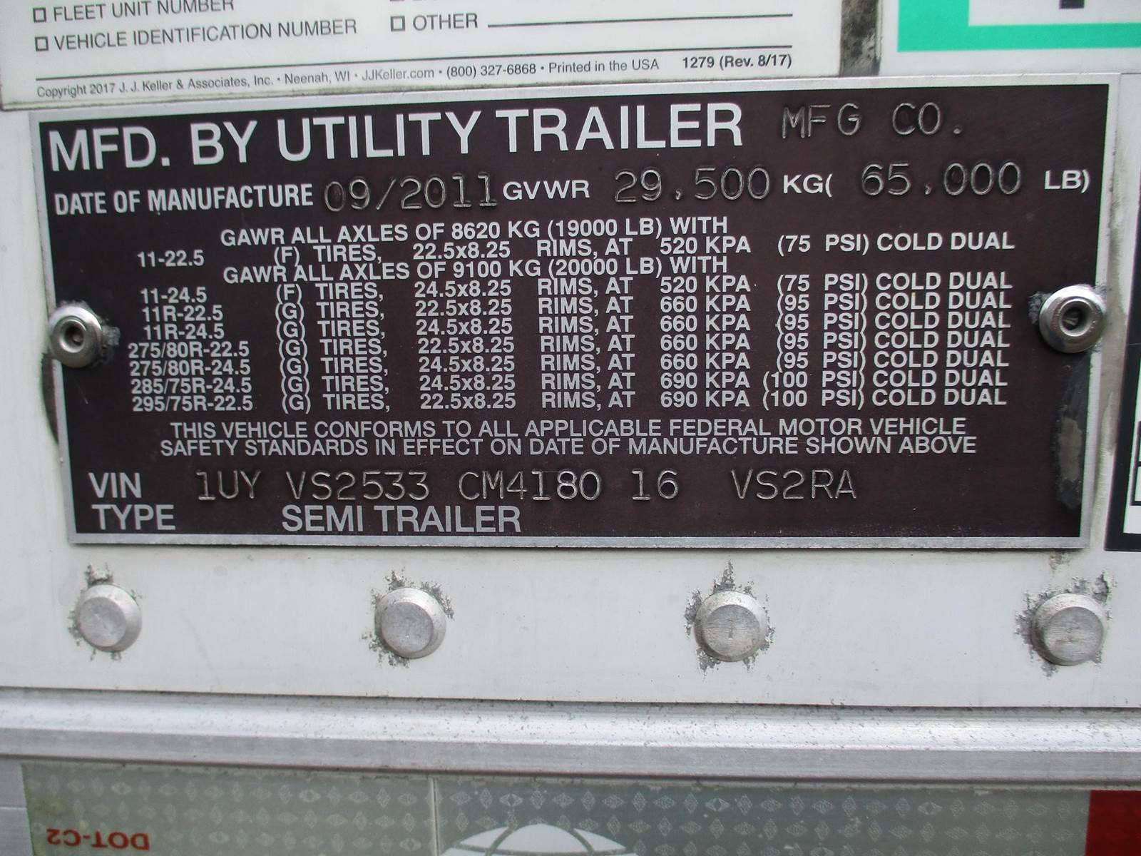 2012 UTILITY 53 FT REEFER CARRIER 2500A WITH 22,227 HOURS - HandshakeFleet