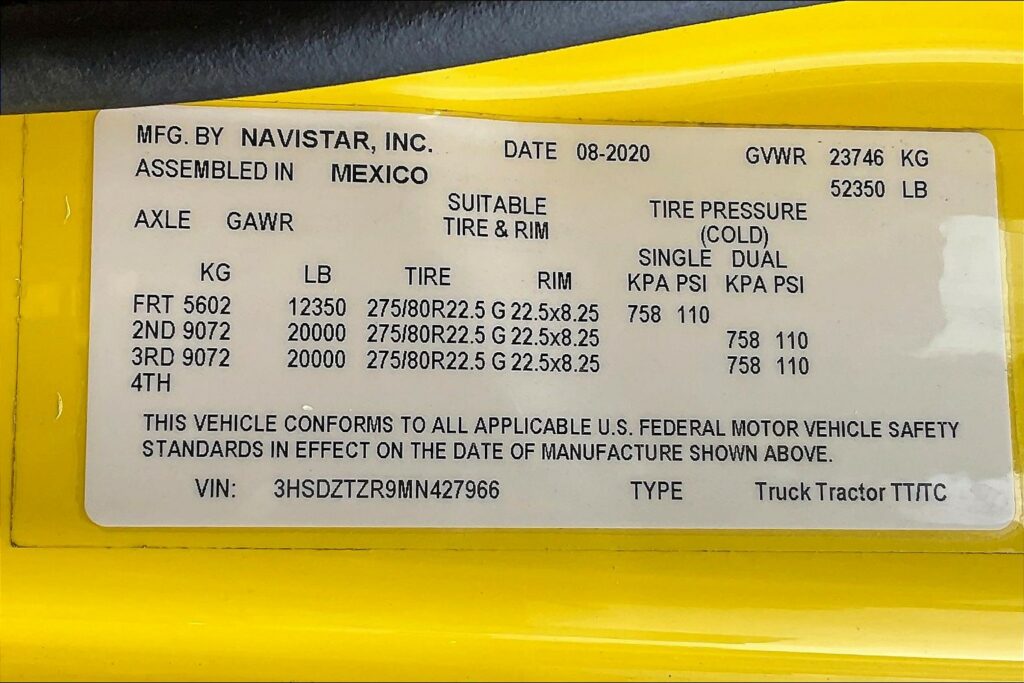 2021 INT LT625 6×4 Sleeper