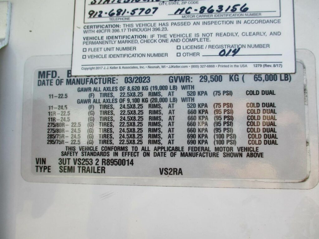 2024 UTILITY 53 FT THERMO KING C-600 WITH 2,003 HOURS