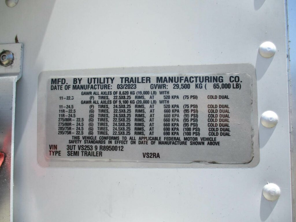 2024 UTILITY 53 FT THERMO KING C-600 WITH 6,255 HOURS