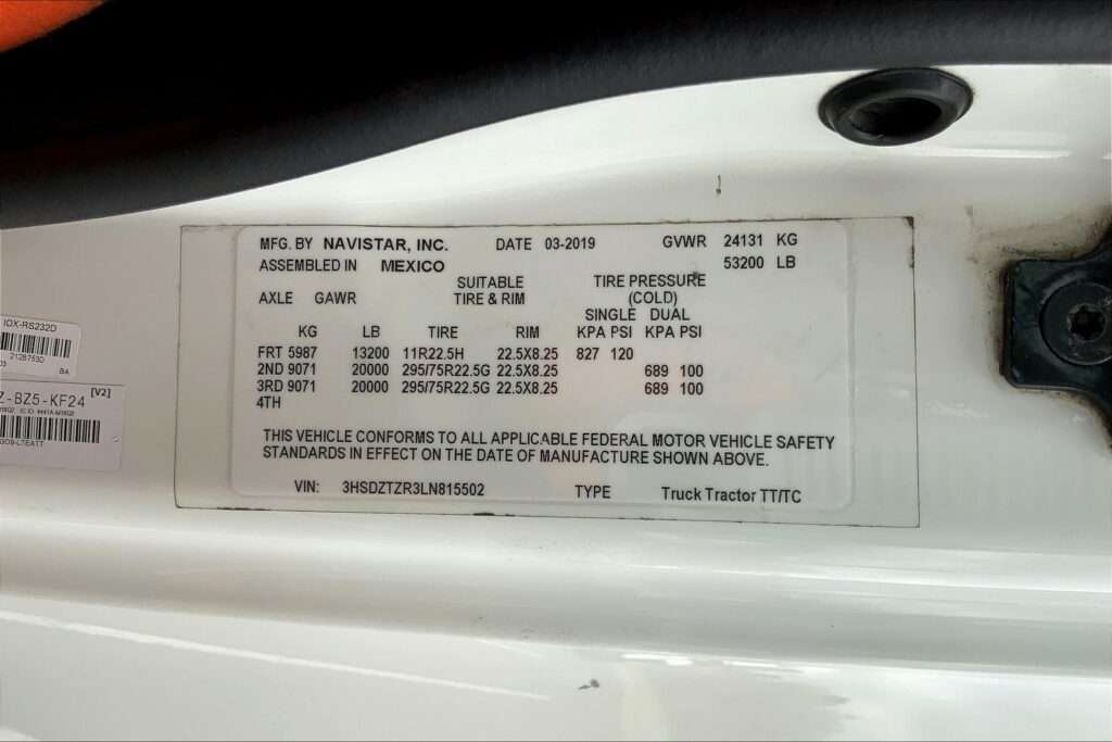 2020 INT LT625 6×4 Sleeper