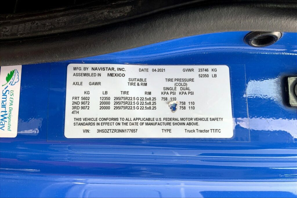 2022 INT LT625 6×4 Sleeper