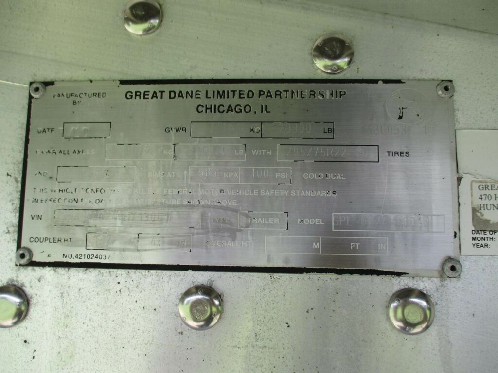 2011 Great Dane 48X102 ALUMINUM SPREAD AXLE FLATBED