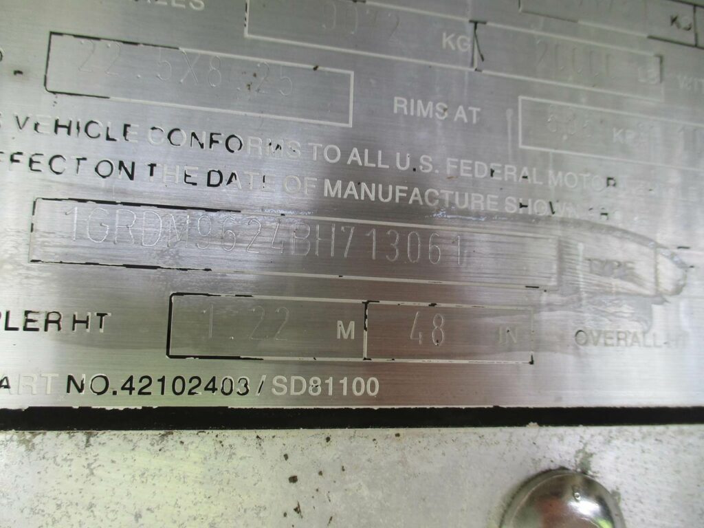 2011 Great Dane 48X102 ALUMINUM SPREAD AXLE FLATBED