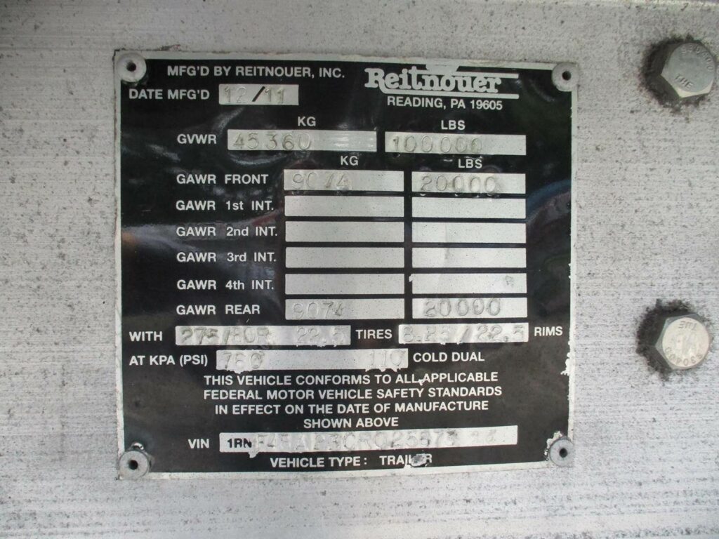 2012 Reitnouer 48X102 BIG BUBBA SPREAD AXLE FLATBED