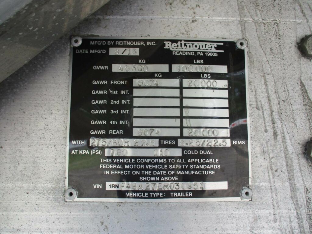 2014 Reitnouer 48X102 BIG BUBBA SPREAD AXLE FLATBED