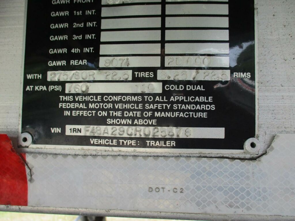 2012 Reitnouer BIG BUBBA 48X102 SPREAD AXLE