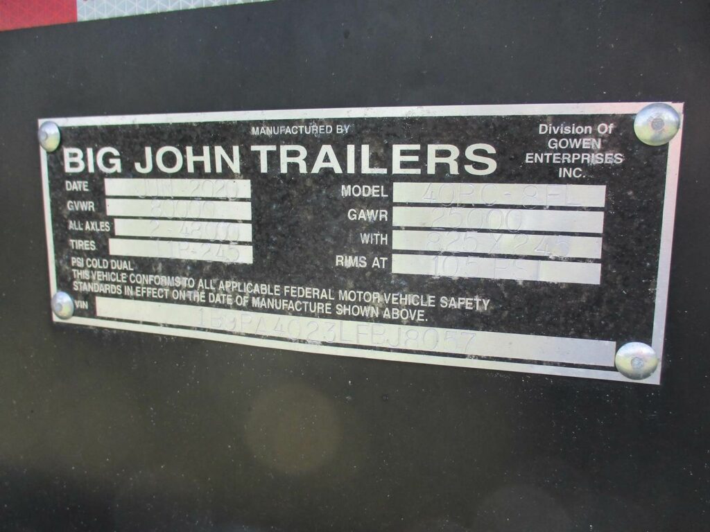 2020 Big John 42X102 4 BOLSTER LOG TRAILER