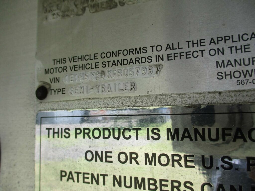 2016 East 48X102 ALUMINUM SPREAD AXLE WITH LIFT AXLE