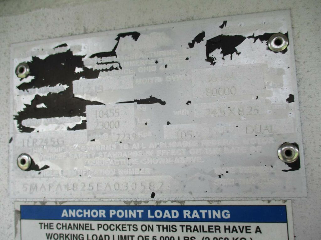 2014 MAC Trailer 48X102 ALUMINUM FLATBED