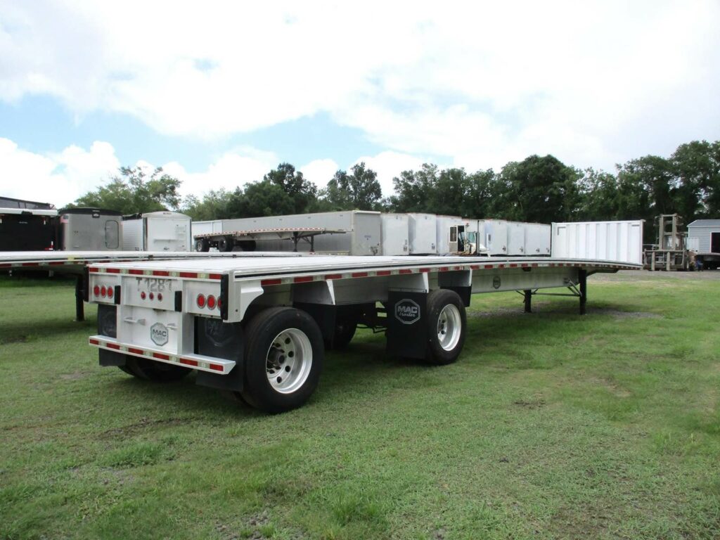 2014 MAC Trailer 48X102 ALUMINUM FLATBED WITH LIFT AXLE