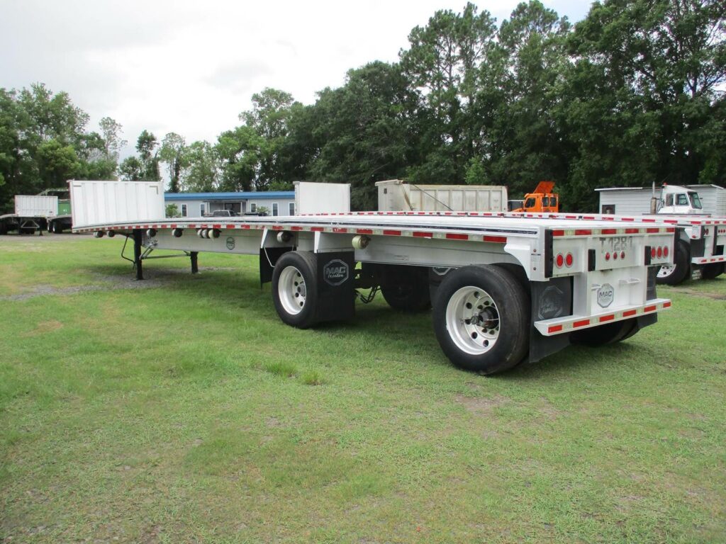 2014 MAC Trailer 48X102 ALUMINUM FLATBED WITH LIFT AXLE