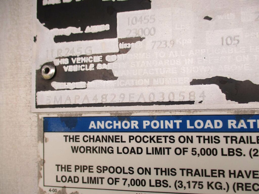 2014 MAC Trailer 48X102 ALUMINUM FLATBED WITH LIFT AXLE