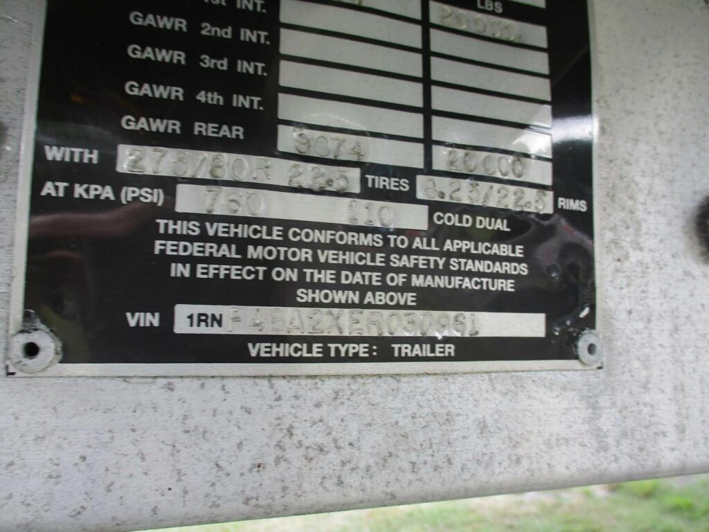 2014 Reitnouer 48X102 ALUMINUM SPREAD AXLE BIG BUBBA