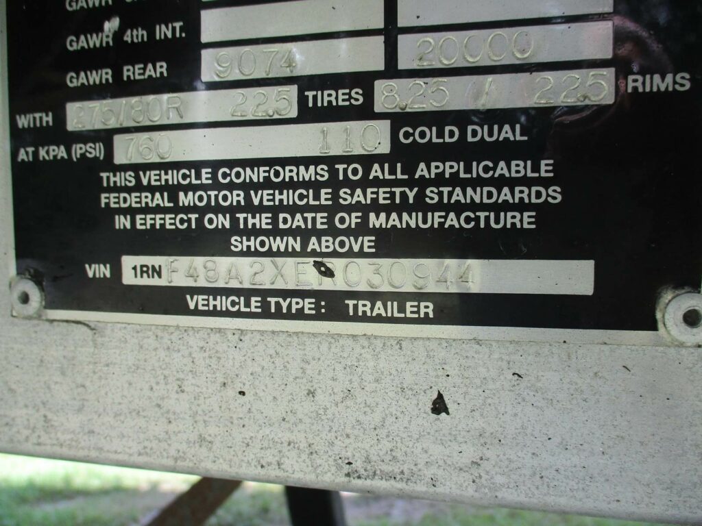 2014 Reitnouer 48X102 ALUMINUM SPREAD AXLE BIG BUBBA