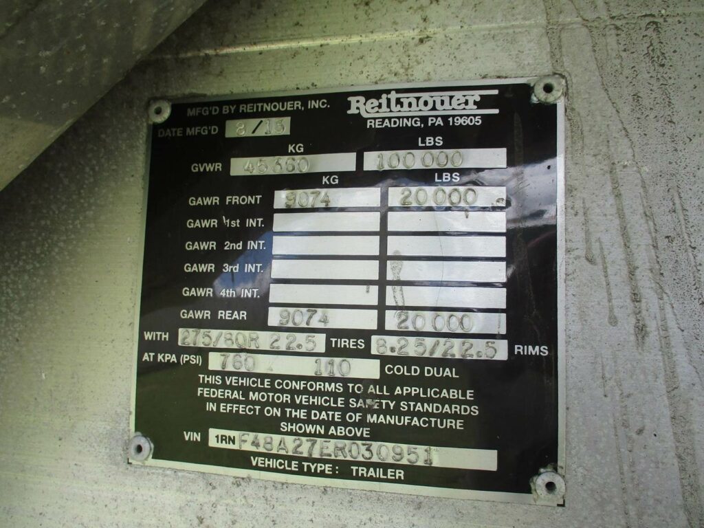 2014 Reitnouer 48X102 BIG BUBBA SPREAD AXLE FLATBED