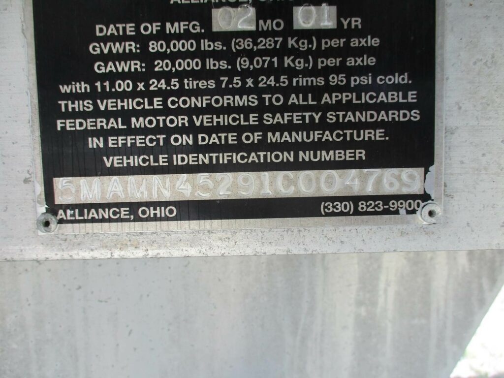 2001 MAC Trailer 45X96X98 WALKING FLOOR