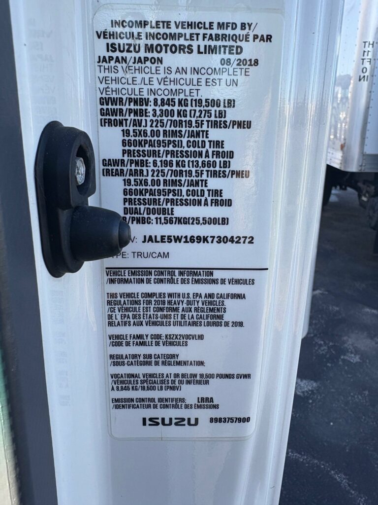 2019 Isuzu NRR DIESEL